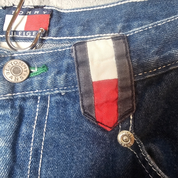 Vtg Tommy Hilfiger Womens 14 Bootcut Dark Blue Jeans Vintage Y2K - Picture 5 of 12